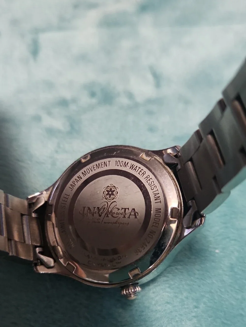 Invicta Silver Floral-Pattern Crystal Accent Women's Watch